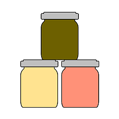 Image showing Baby Glass Jars Icon