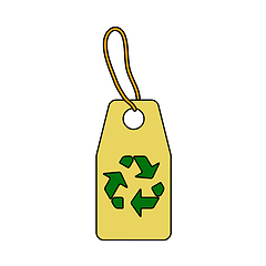 Image showing Tag With Recycle Sign Icon