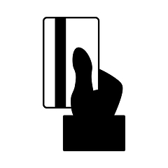 Image showing Hand Hold Crdit Card Icon