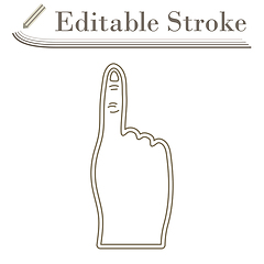 Image showing Fans Foam Finger Icon