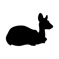 Image showing Antelope Silhouette