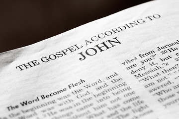 Image showing Gospel According to John