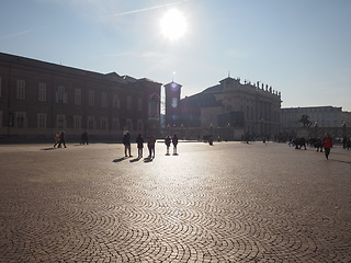 Image showing Piazza Castello in Turin