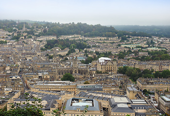 Image showing Aerial view of Bath