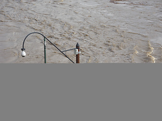 Image showing River Po flood in Turin