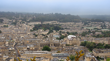 Image showing Aerial view of Bath