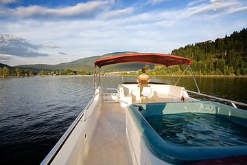 Image showing Luxury Boat hot tub