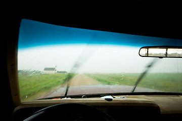 Image showing Driving in Rain