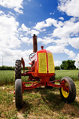 Image showing Old Retro Tractor