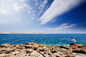 Image showing Fishing in Ocean
