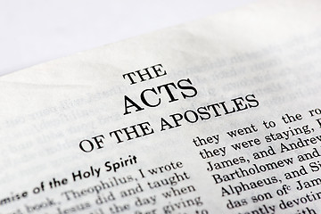 Image showing Book of Acts