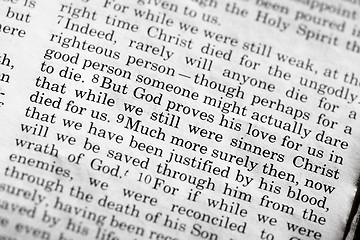 Image showing Romans 5:8