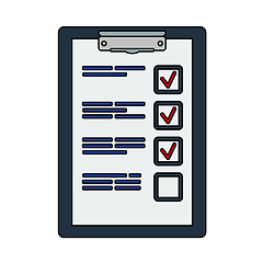 Image showing Icon Of Training Plan Tablet