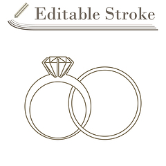 Image showing Wedding Rings Icon