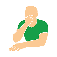 Image showing Thinking Man Icon