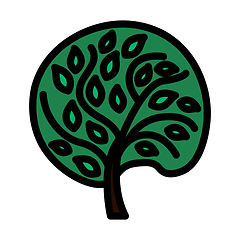 Image showing Ecological Tree With Leaves Icon