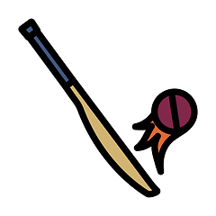 Image showing Cricket Bat Icon