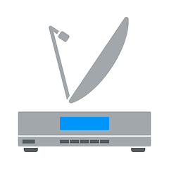 Image showing Satellite Receiver With Antenna Icon