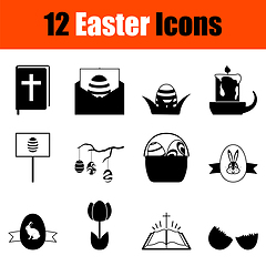 Image showing Easter Icon Set