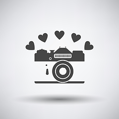 Image showing Camera With Hearts Icon
