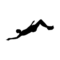 Image showing High Jumper Silhouette