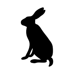 Image showing Hare Silhouette