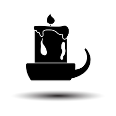 Image showing Candle In Candlestick Icon