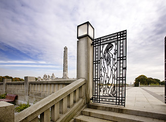 Image showing Vigelands Park Oslo Norway