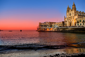 Image showing St. Julians Bay - Malta