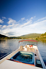 Image showing Woman on Yacht