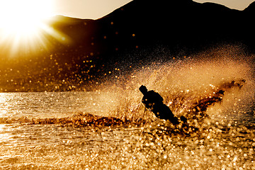 Image showing Sunset Waterski