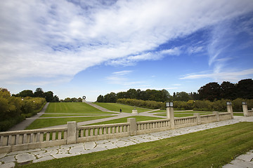 Image showing Vigelands Park Oslo Norway