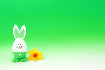 Image showing Easter Bunny Egg Cute Go Green Concept