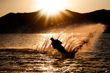 Image showing Sunset Waterski