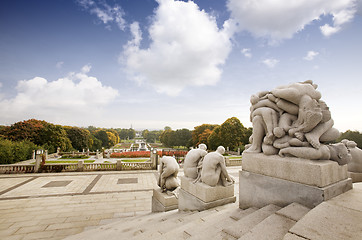 Image showing Statue Park Oslo