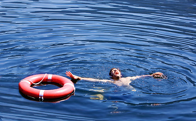 Image showing Drowning Man