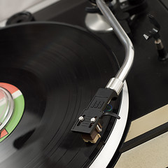 Image showing Closeup Record Player