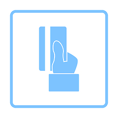 Image showing Hand Hold Crdit Card Icon