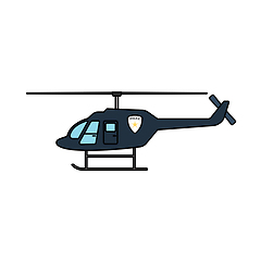 Image showing Police Helicopter Icon