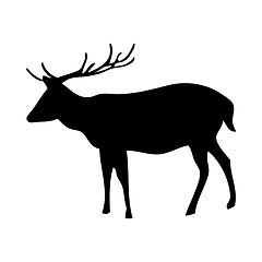 Image showing Axis Deer Silhouette