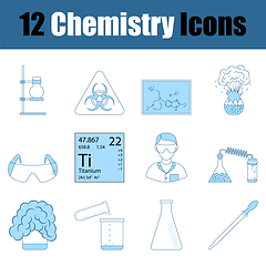 Image showing Chemistry Icon Set