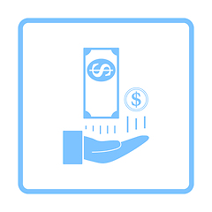 Image showing Cash Back To Hand Icon