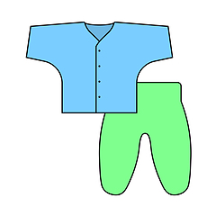 Image showing Baby Wear Icon