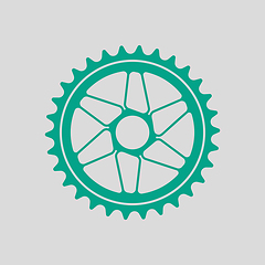 Image showing Bike Gear Star Icon