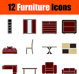 Image showing Furniture Icon Set