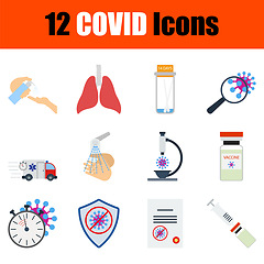 Image showing COVID Icon Set