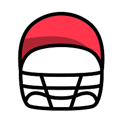 Image showing American Football Helmet Icon