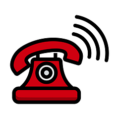 Image showing Old Telephone Icon