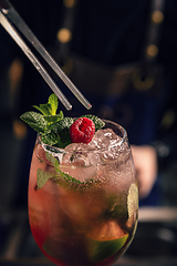 Image showing Summer cold refreshing cocktail