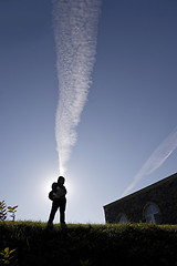 Image showing College Student Silhouette